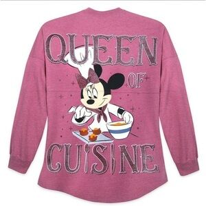Disney Parks Spirit Jersey EPCOT Food Wine Festival Minnie Queen Of Cuisine Top